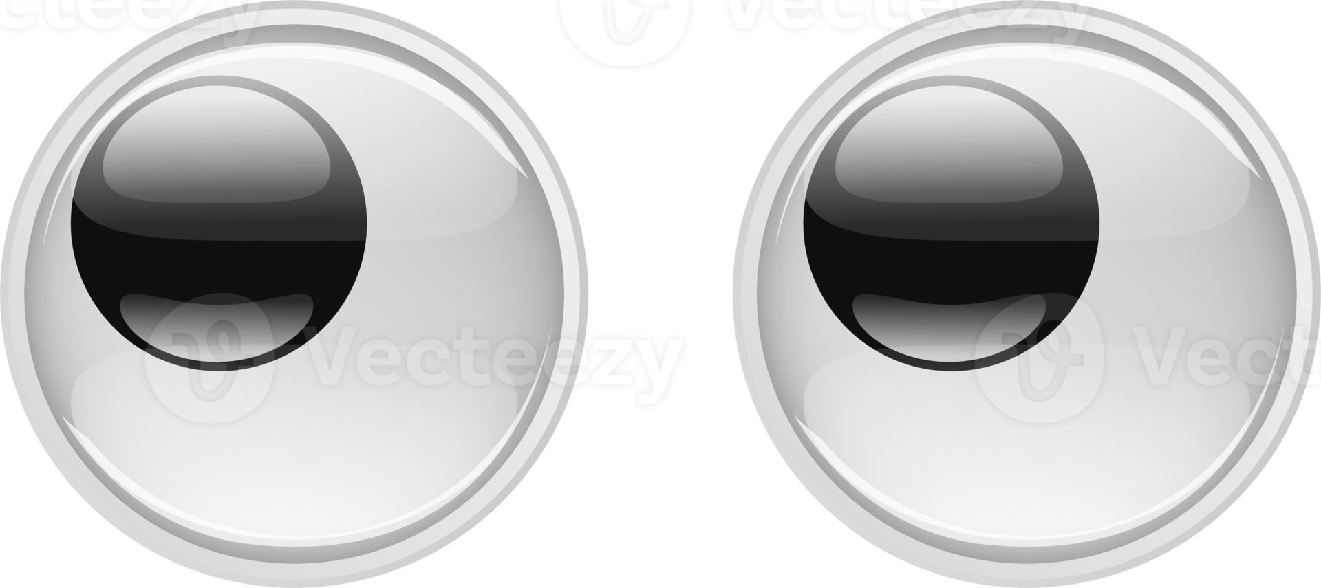 Cute Plastic Eyes for Toys. Looks and different moods 22323077 PNG