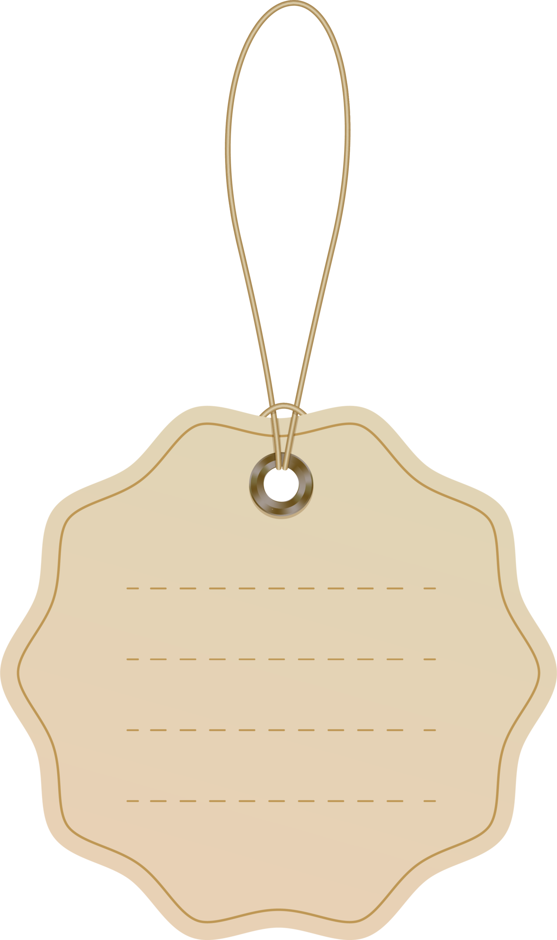 Tag on craft paper with rope. Blank with rope. Shopping label and price