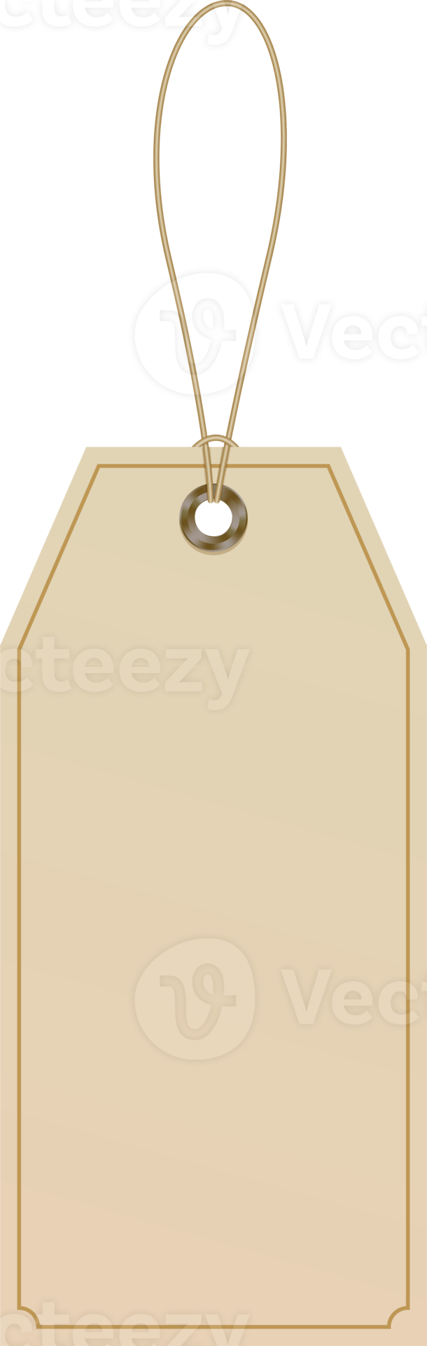 Tag on craft paper with rope. Blank with rope. Shopping label and price