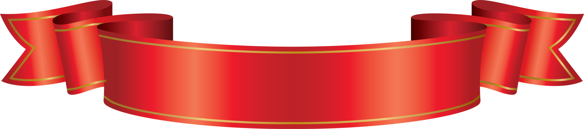 banner di nastro rosso png