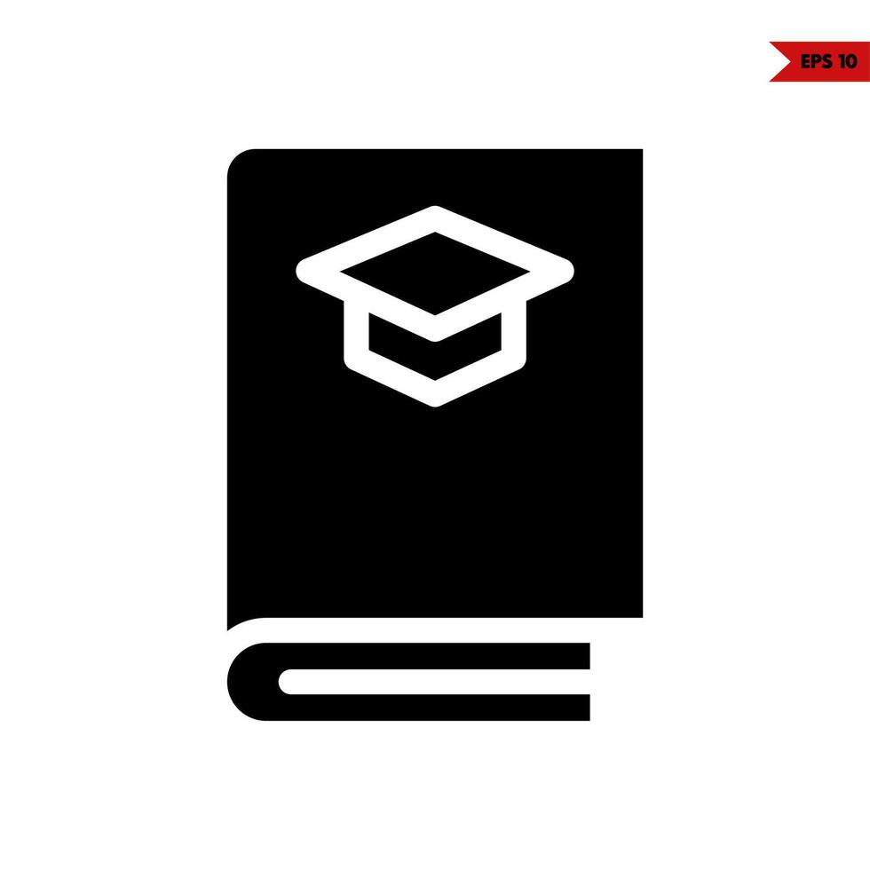 book glyph icon vector