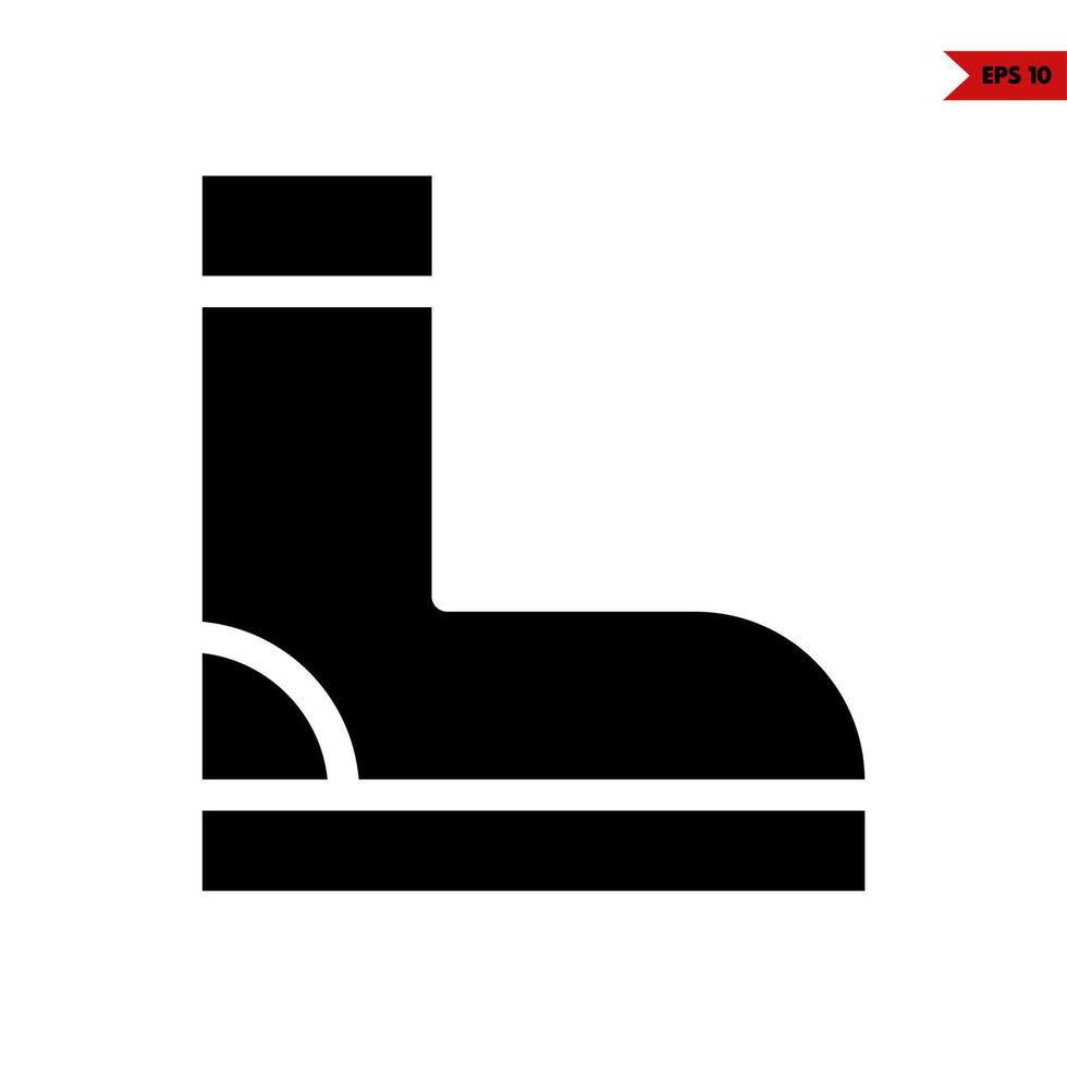 boot shoes glyph icon vector