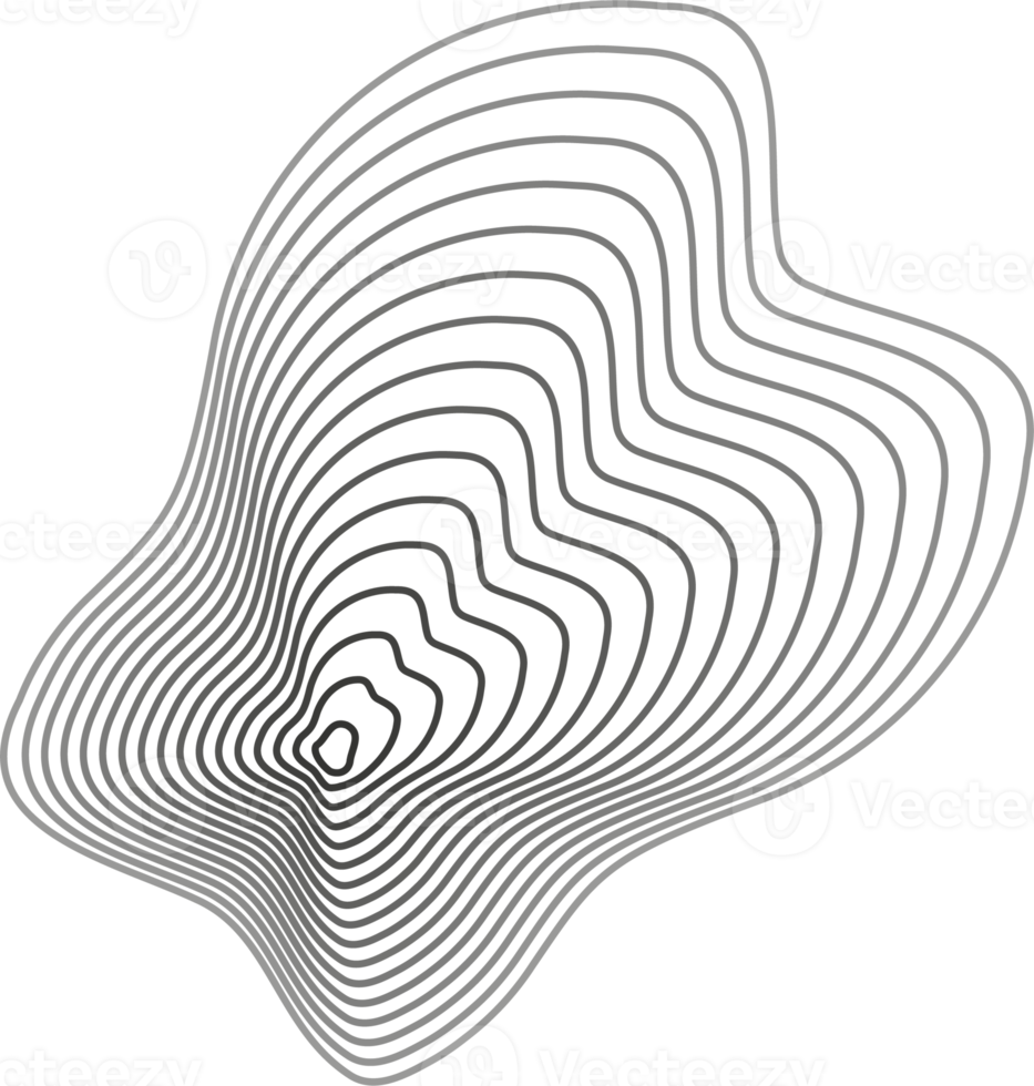 abstrakt Topographie Kreise. organisch Textur Form. Gliederung Illustration png