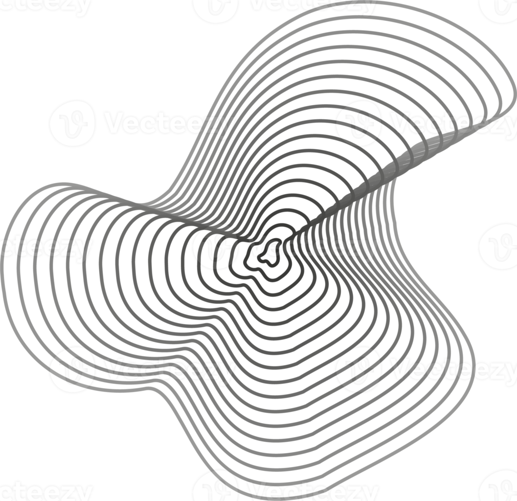 astratto topografia cerchi. biologico struttura forma. schema illustrazione png