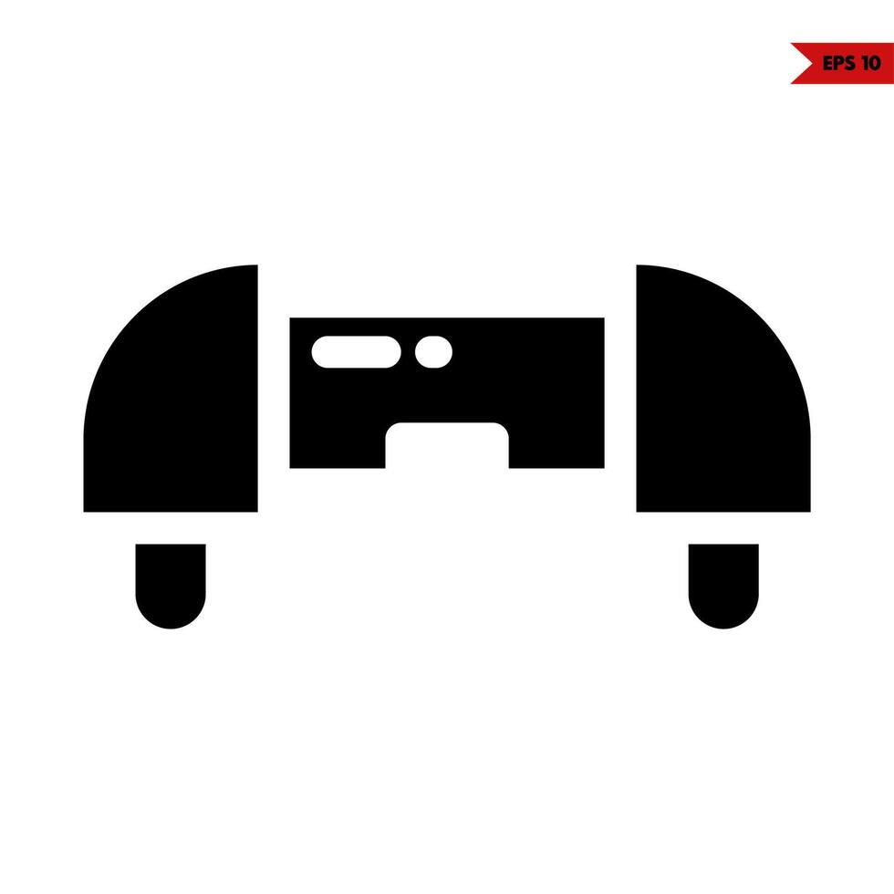 game console glyph icon vector