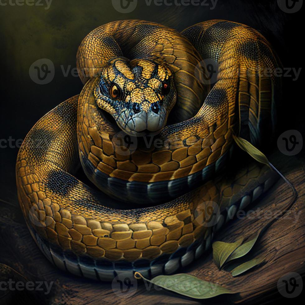 Snake image Generative AI photo