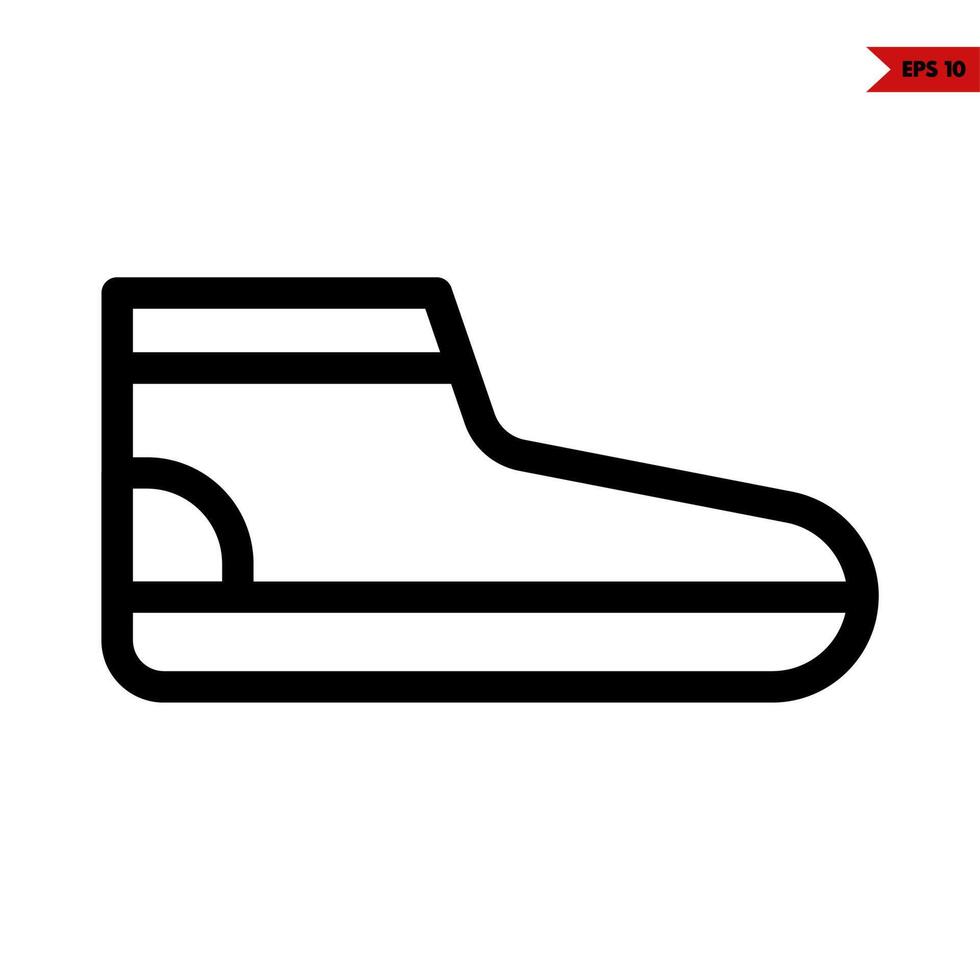 shoes line icon vector