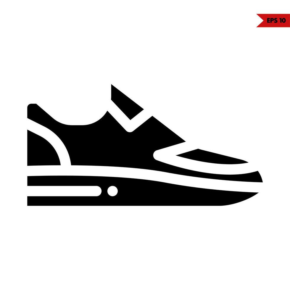 shoes glyph icon vector