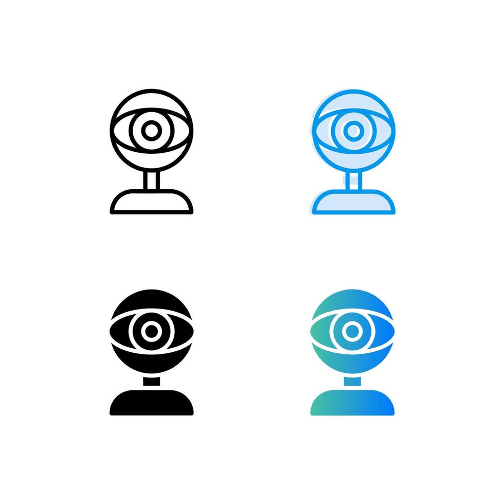 Digital Webcam line icon. linear style sign for mobile concept and web design. webcam video call vector