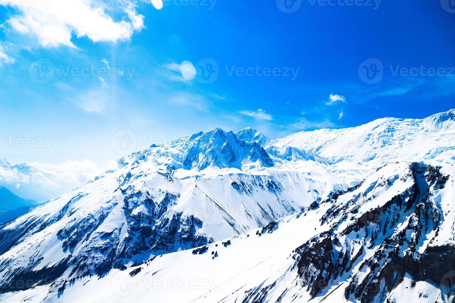 snow covered mountain photo