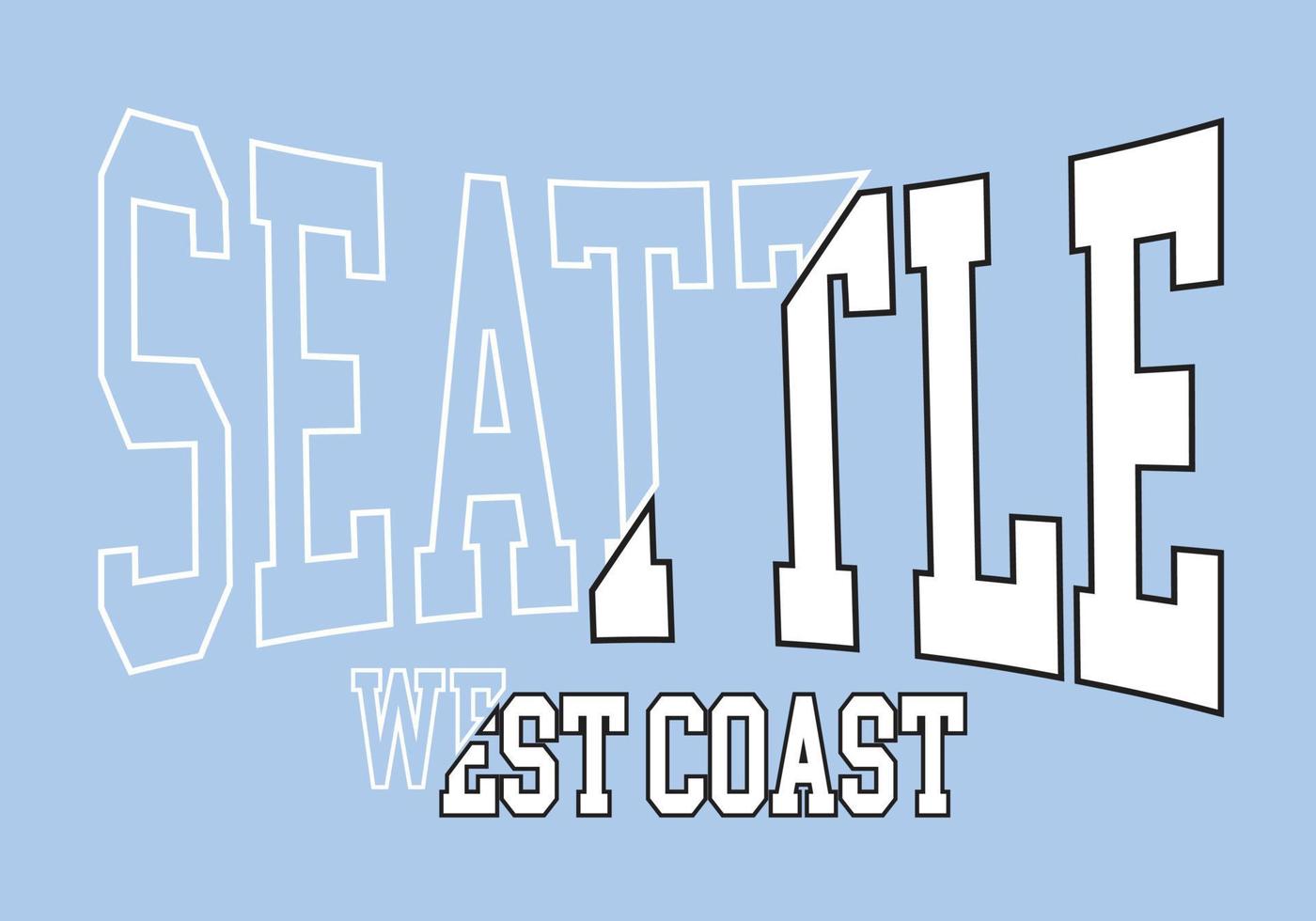 Seattle West Coat vector