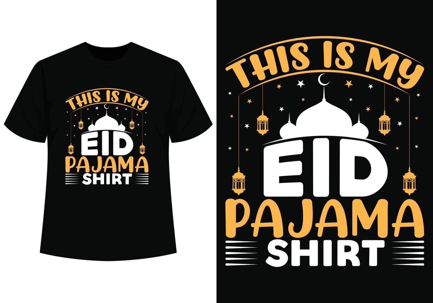 esta es mi eid pijama camisa camiseta diseño vector