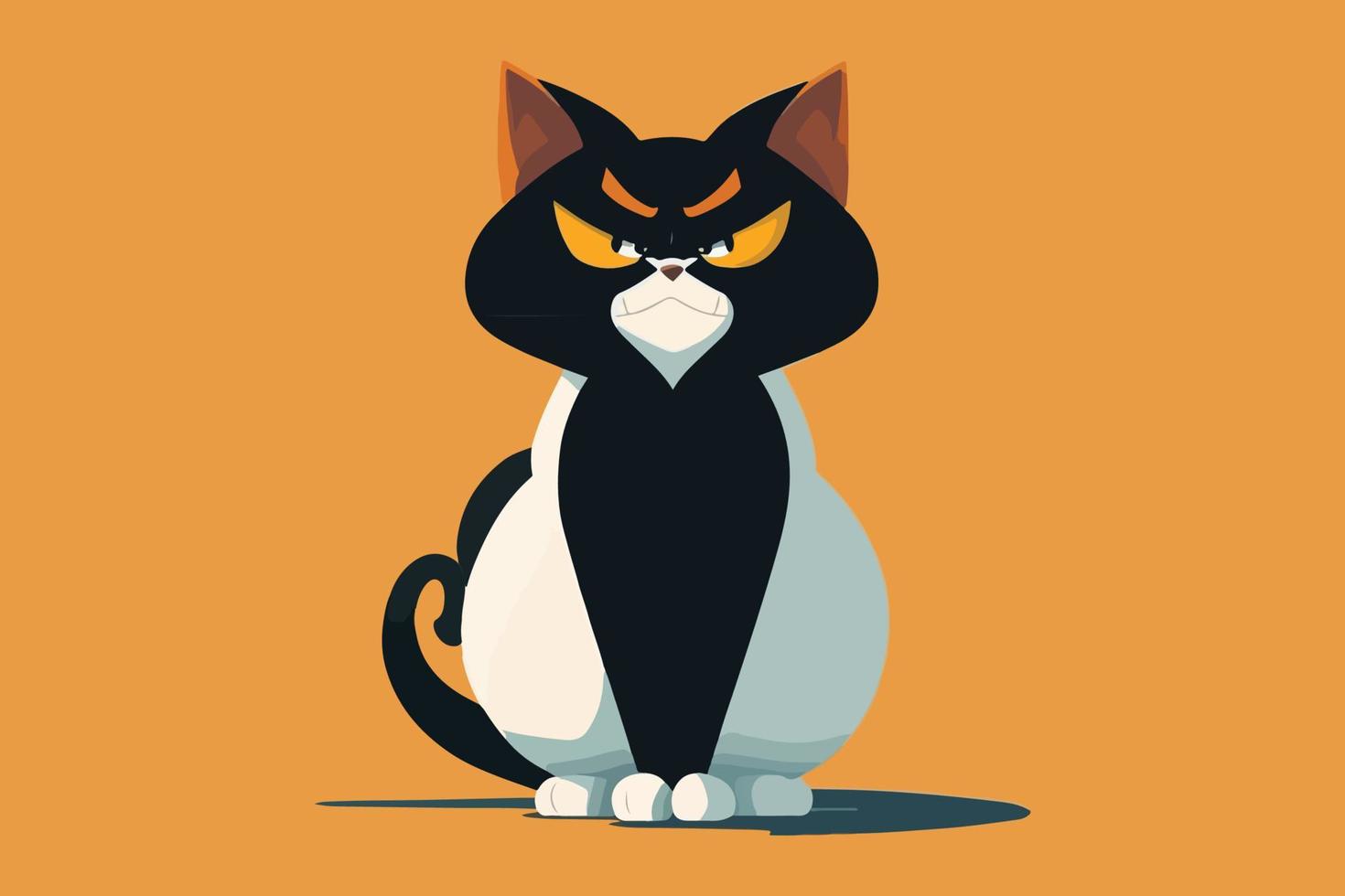 Cat full body character cartoon vector illustration 22325180 Vector Art