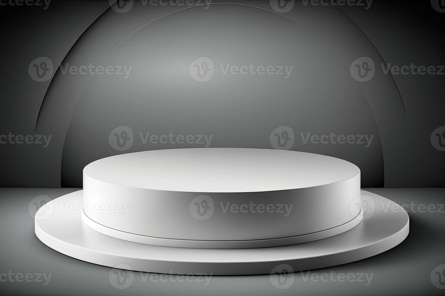 Circle podium stage platform luxury gold product placement display Made with photo