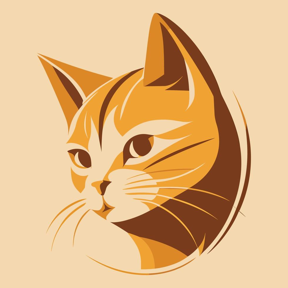 un hermosa gato vector ilustración