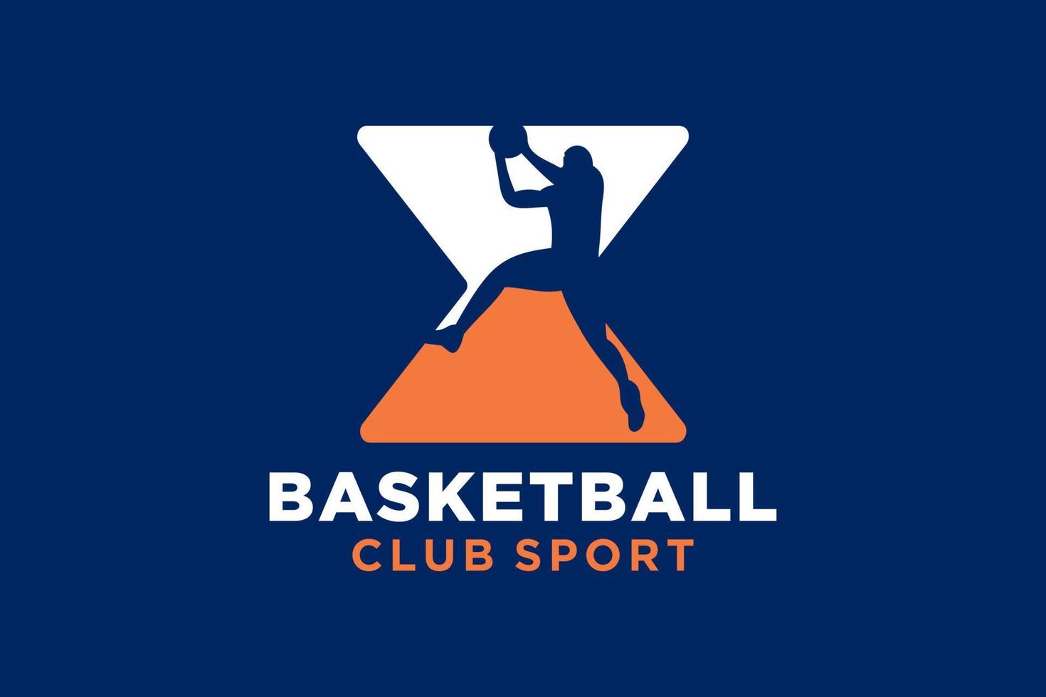 Initial letter X basketball logo icon. basket ball logotype symbol. vector