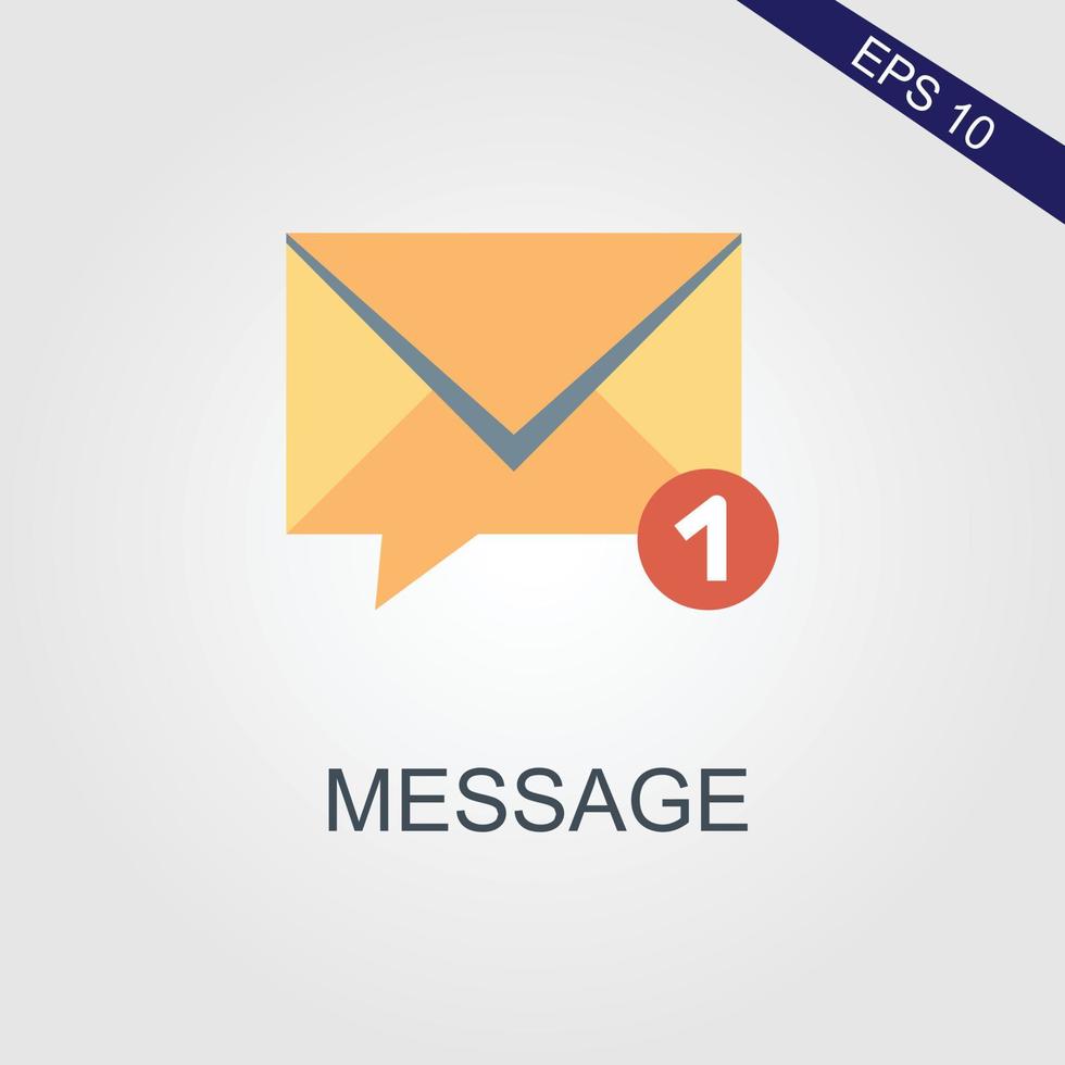 Email envelope icon vector illustration