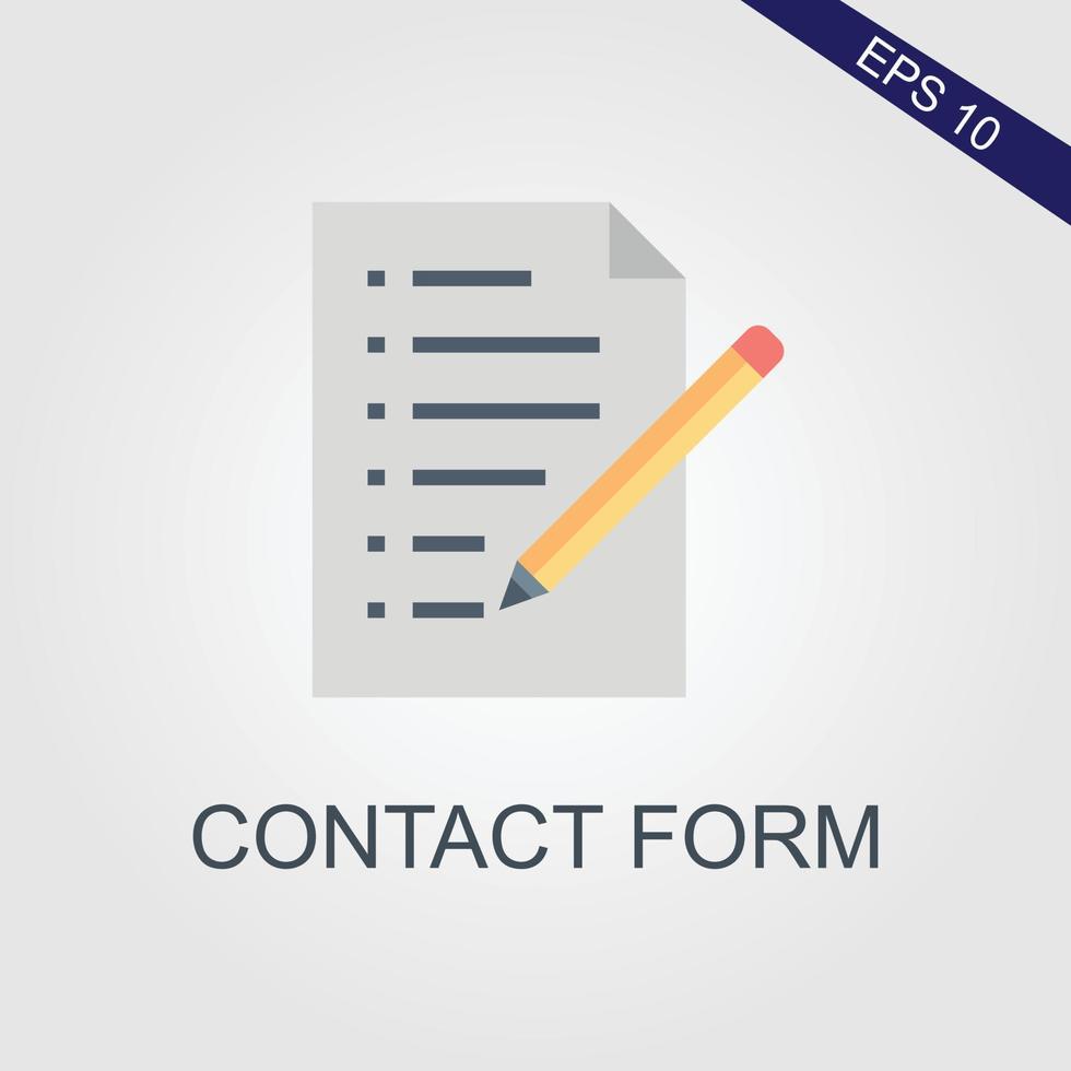 Pen signing a contract icon with signature, paper symbol isolated on white background for graphic and web design. vector