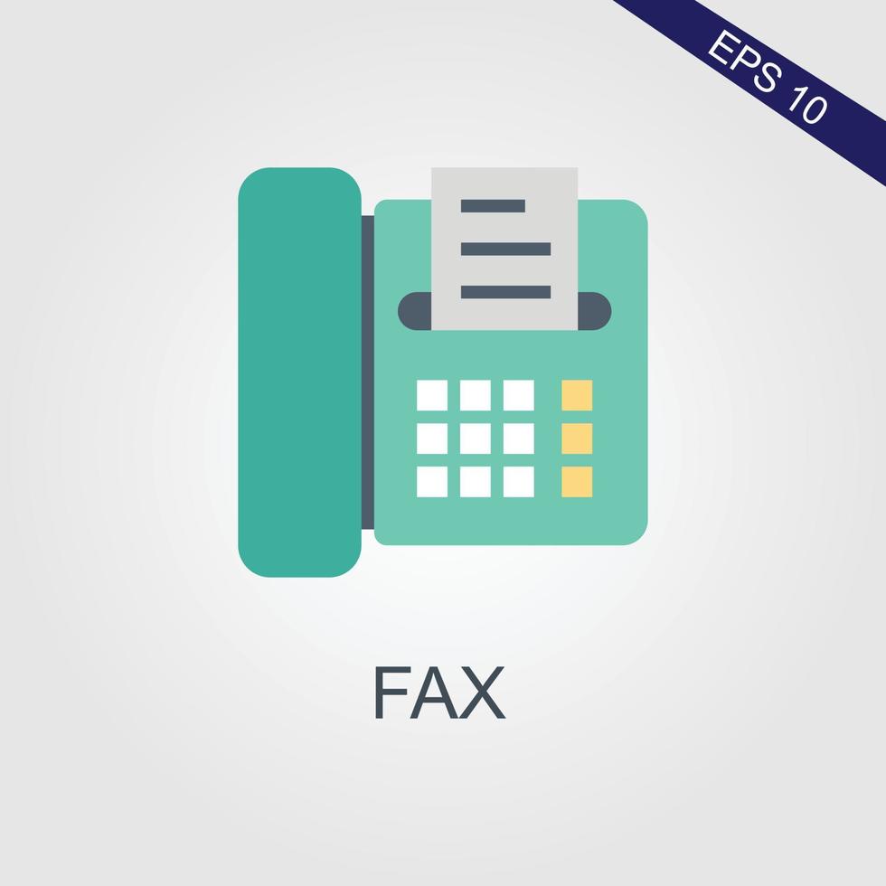 printer icon in flat style isolated vector