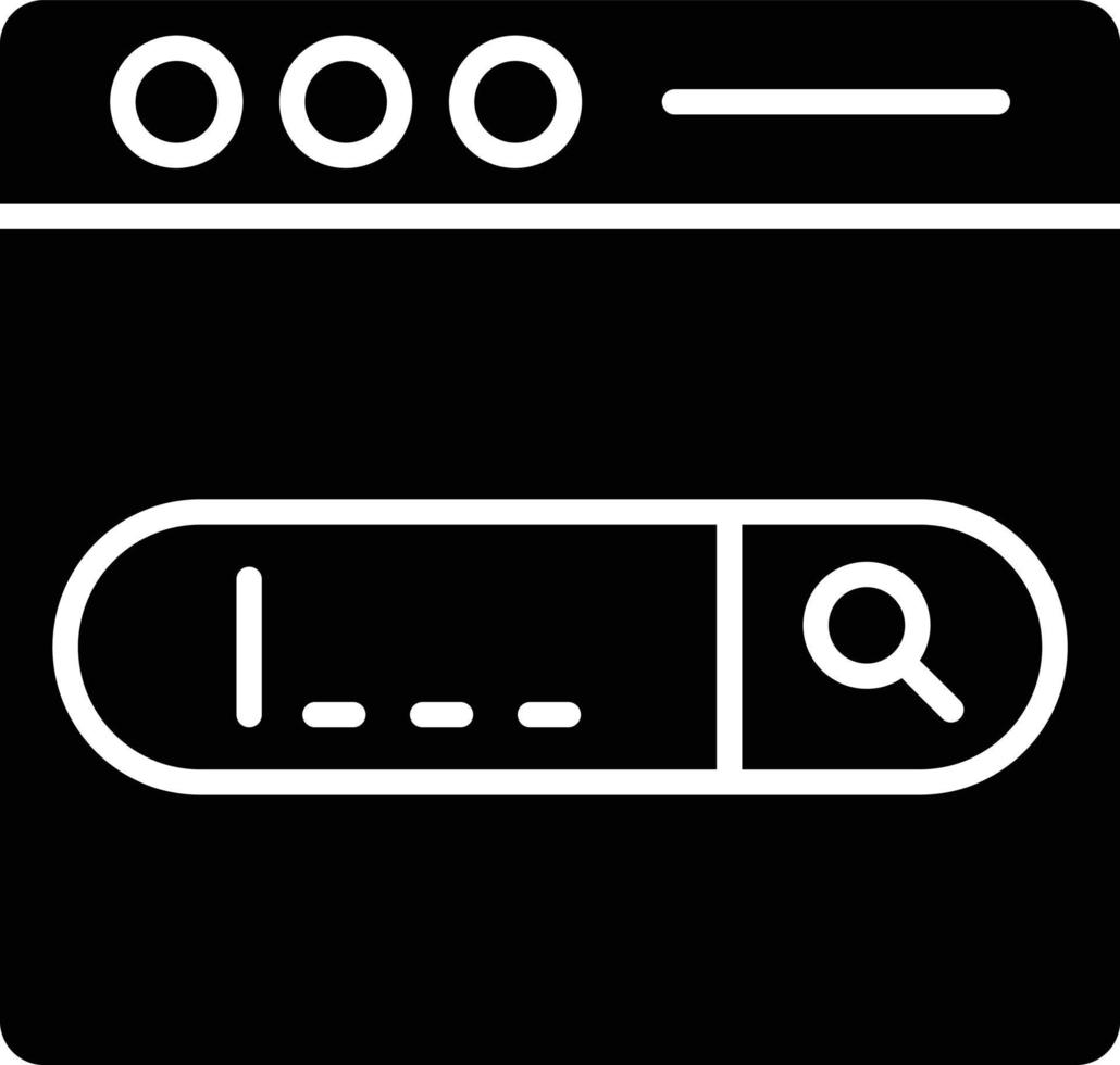 Vector Design Search Bar Icon Style