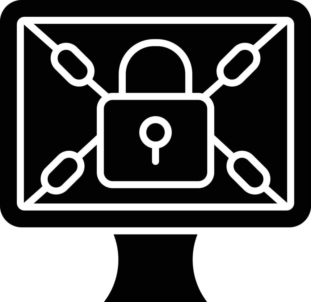 vector diseño Secuestro de datos icono estilo