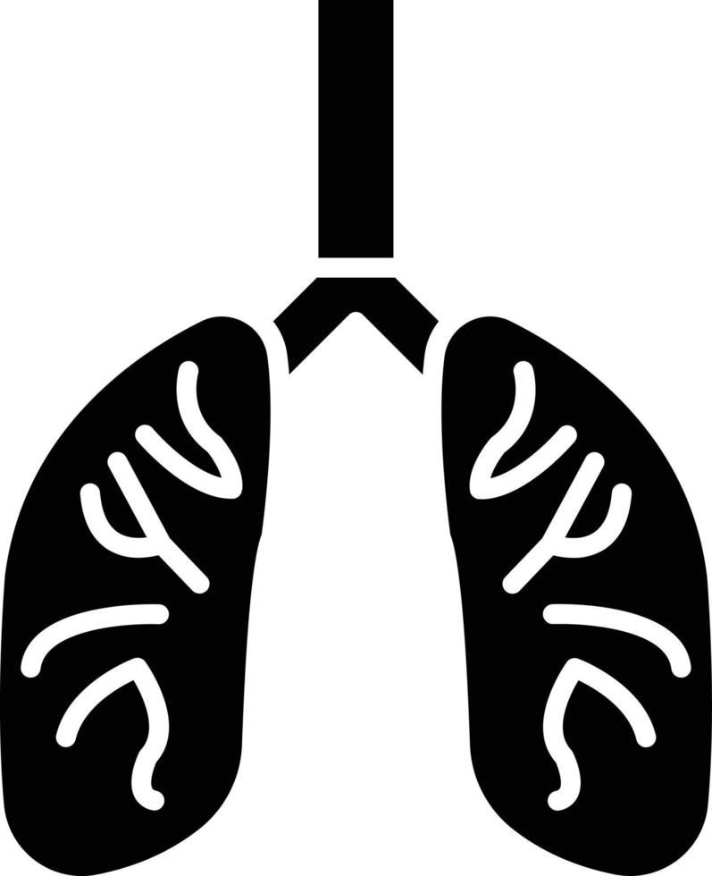 Vector Design Lungs Icon Style