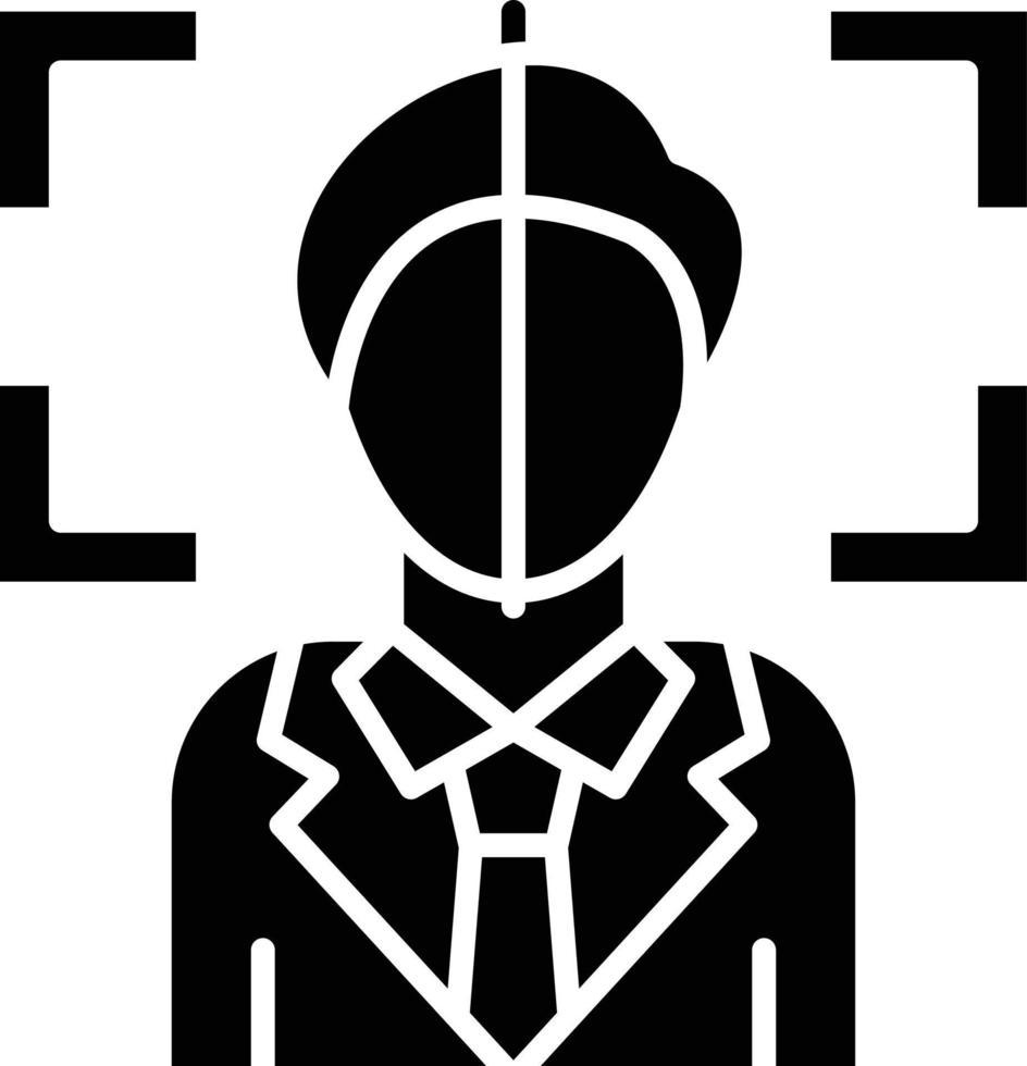 Vector Design Face Scan Icon Style