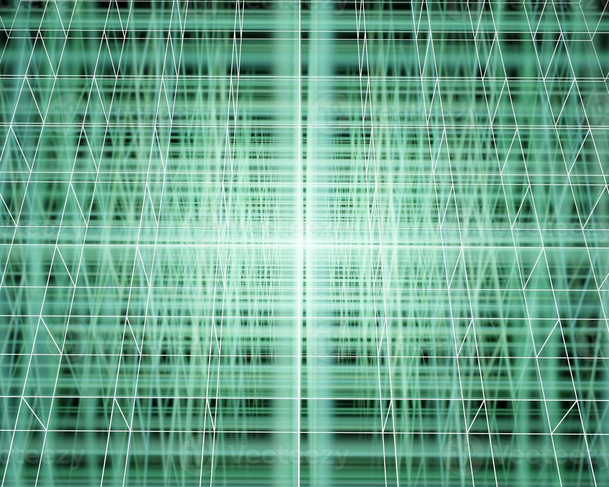 Abstract Cyber Cube Mesh with Glowing Vertices Design. Cyberspace backdrop. Abstract Technology Background. 3d Illustration. photo