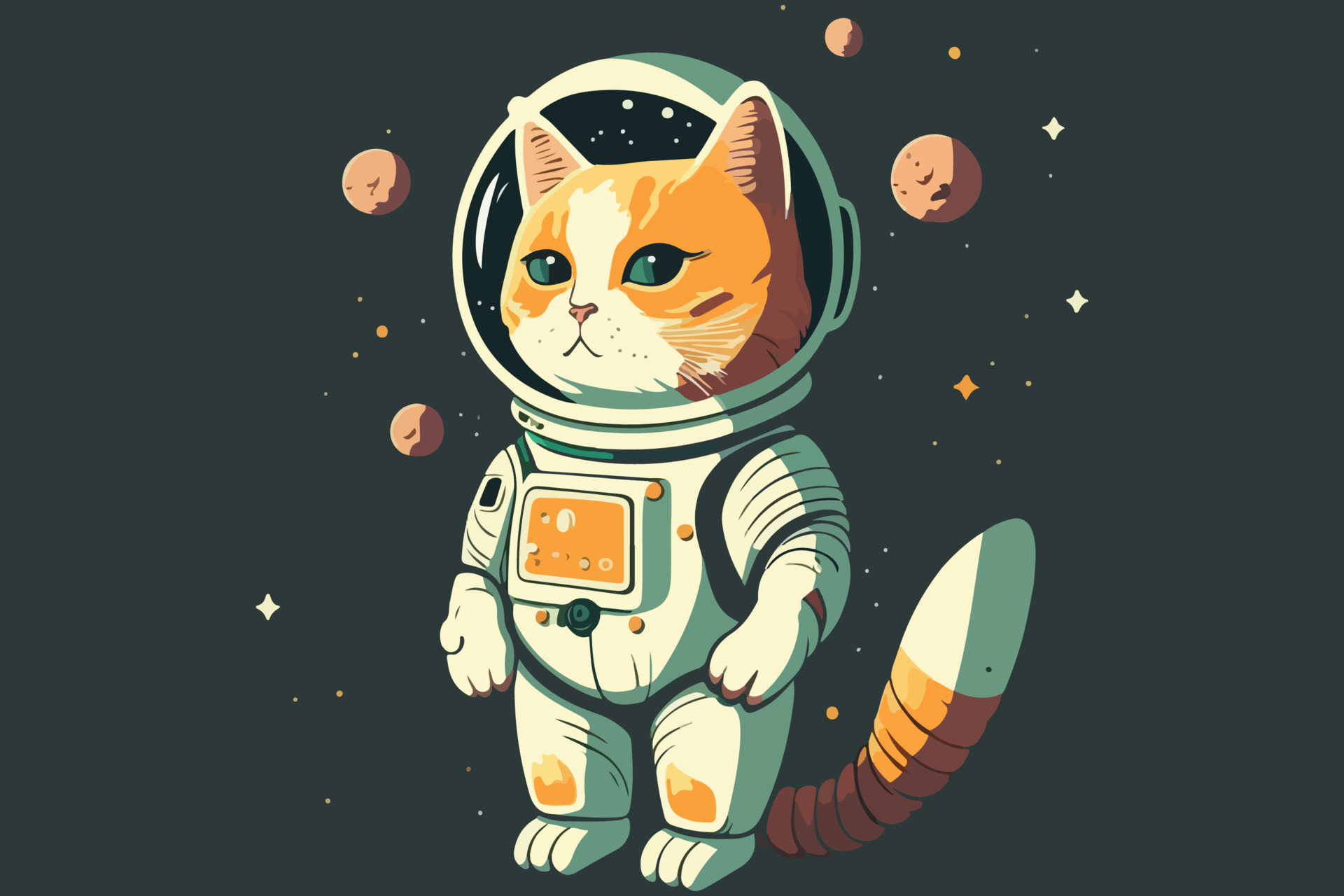 Cat Galaxy vector illustration 22329610 Vector Art at Vecteezy