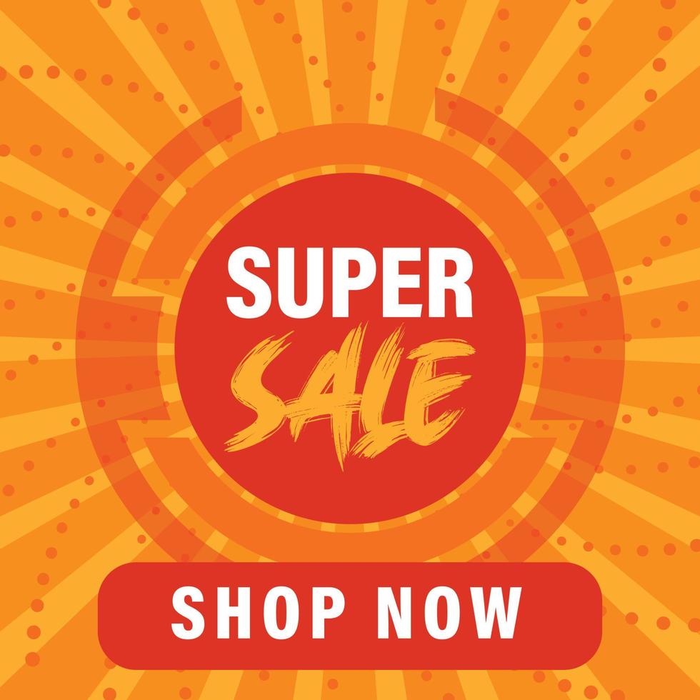 Super Sale Poster Design vector