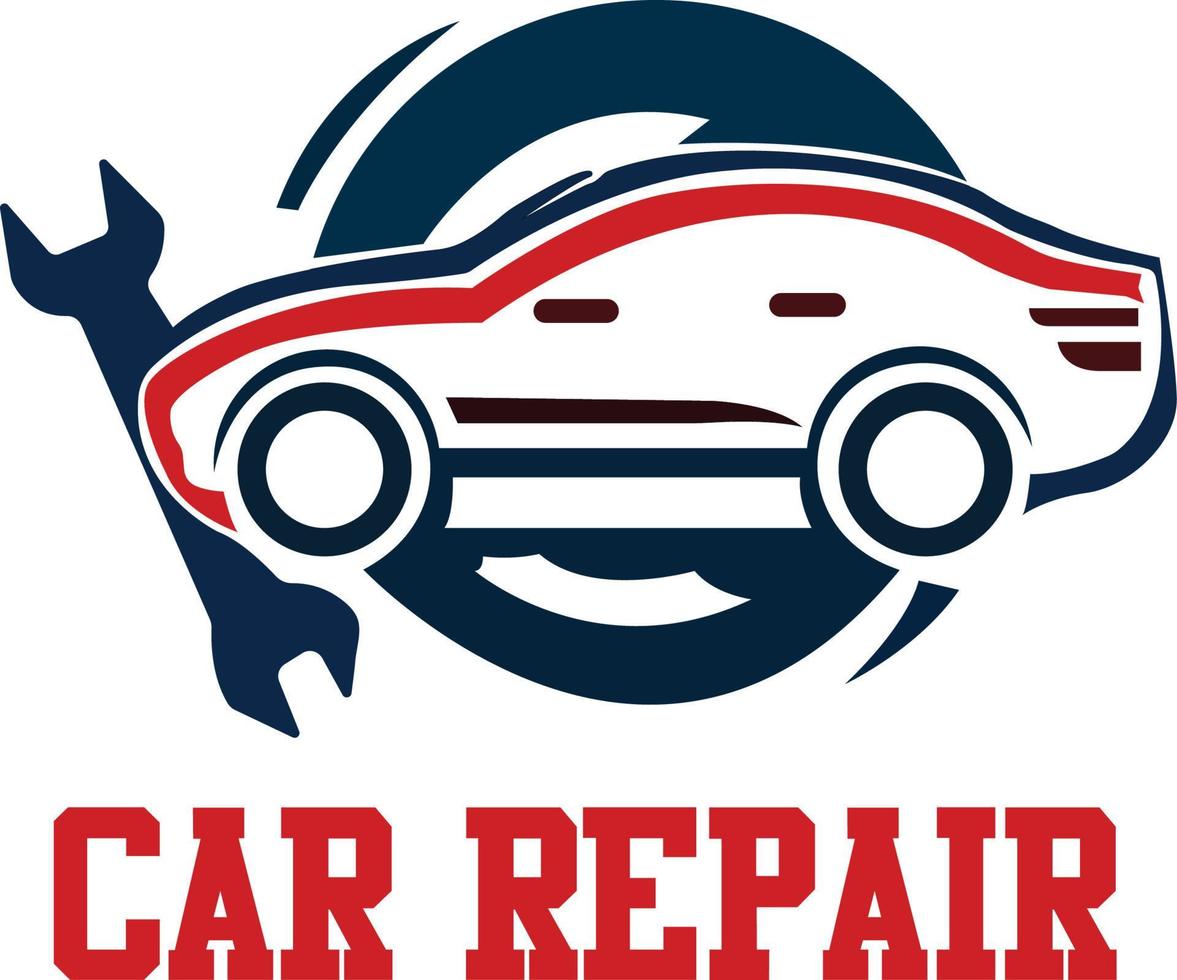 coche reparar logo vector archivo