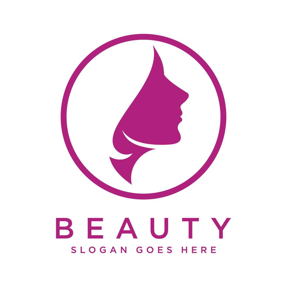 belleza, salón, spa logo vector