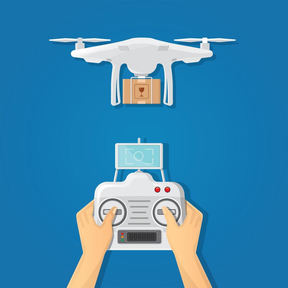 drone pilot illustration vector