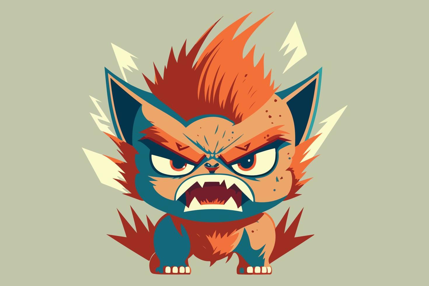 Angry Cat Vector Illustration 22330661 Vector Art At Vecteezy Angry Cat Vector Illustration 22330661 Vector Art At Vecteezy