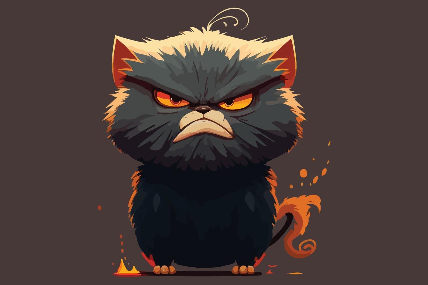 Angry Cat Vector Illustration 22330665 Vector Art At Vecteezy Angry Cat Vector Illustration 22330665 Vector Art At Vecteezy