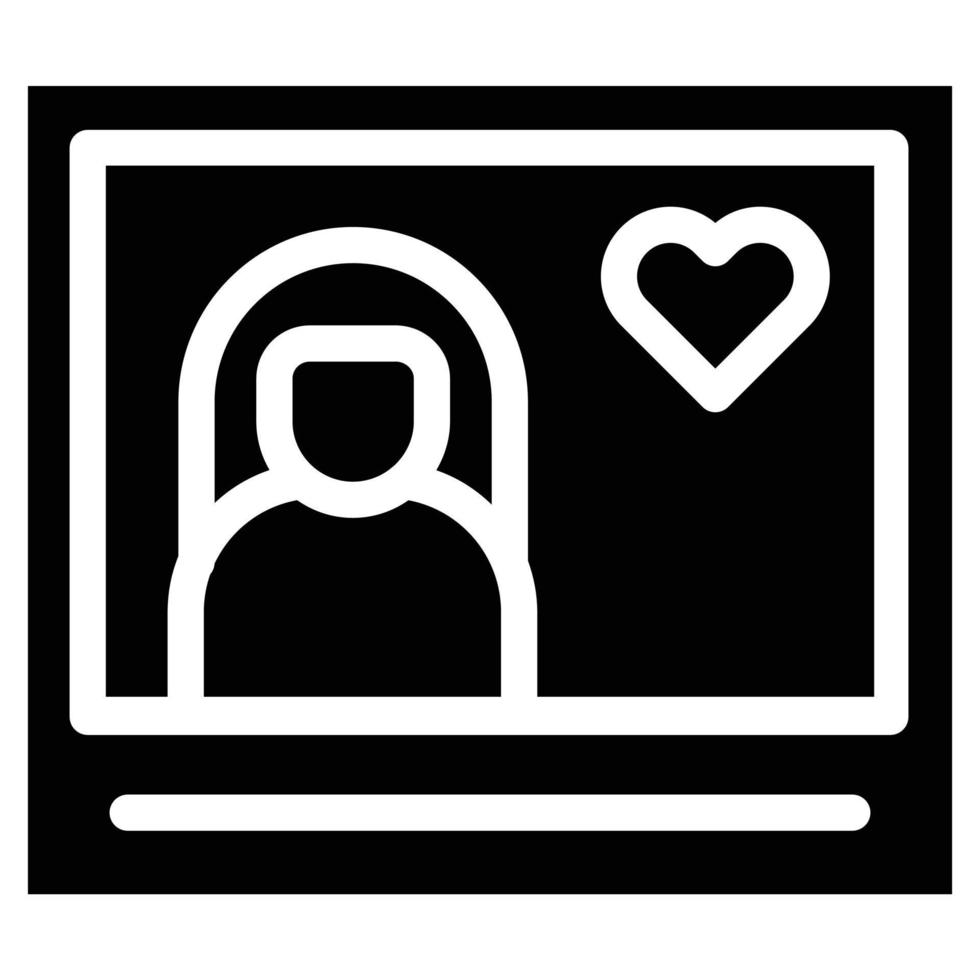 photograph icon fill flat vector