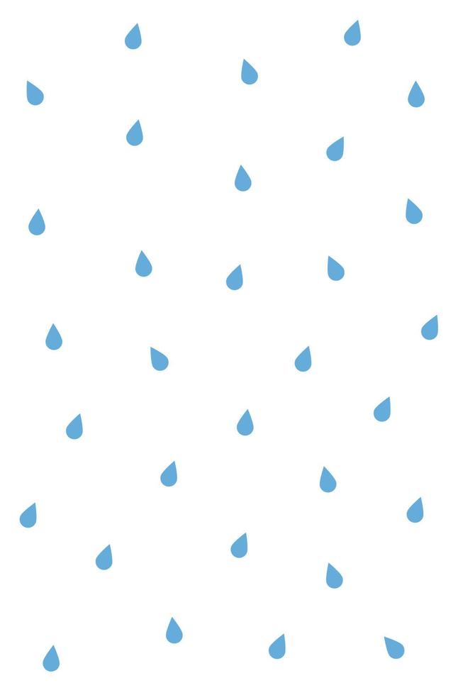 Seamless geometric pattern of blue large drops on a white background. Print for textiles, web design. vector