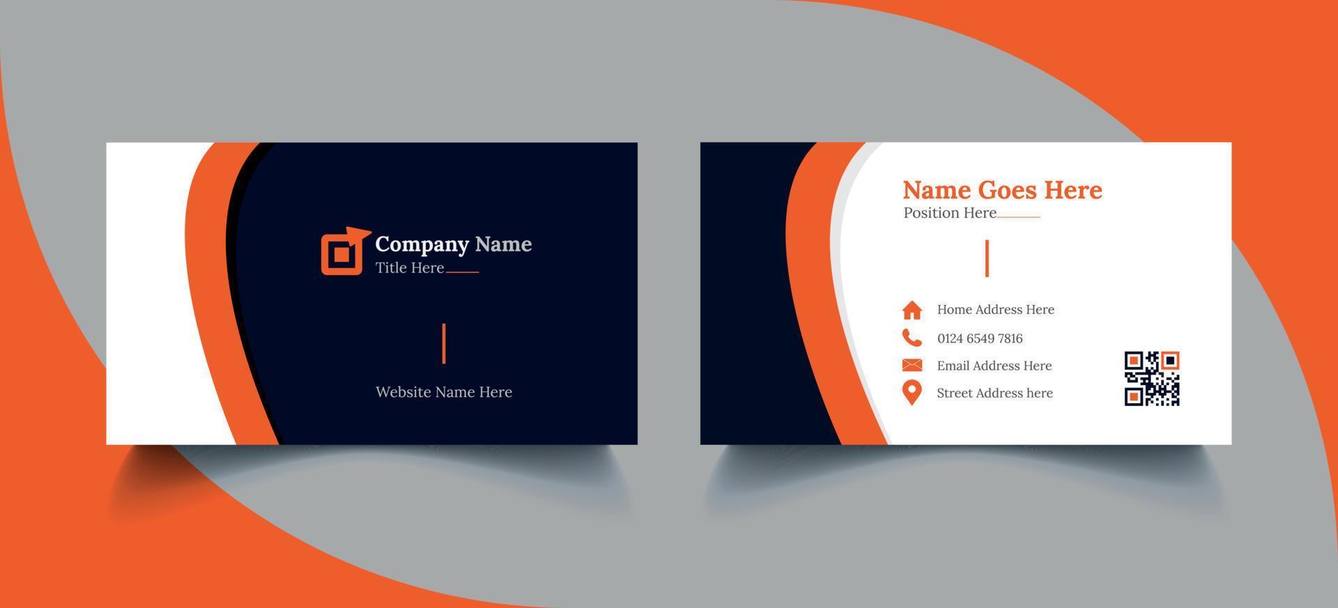 Modern Business Card - Creative and Clean Business Card Template. vector