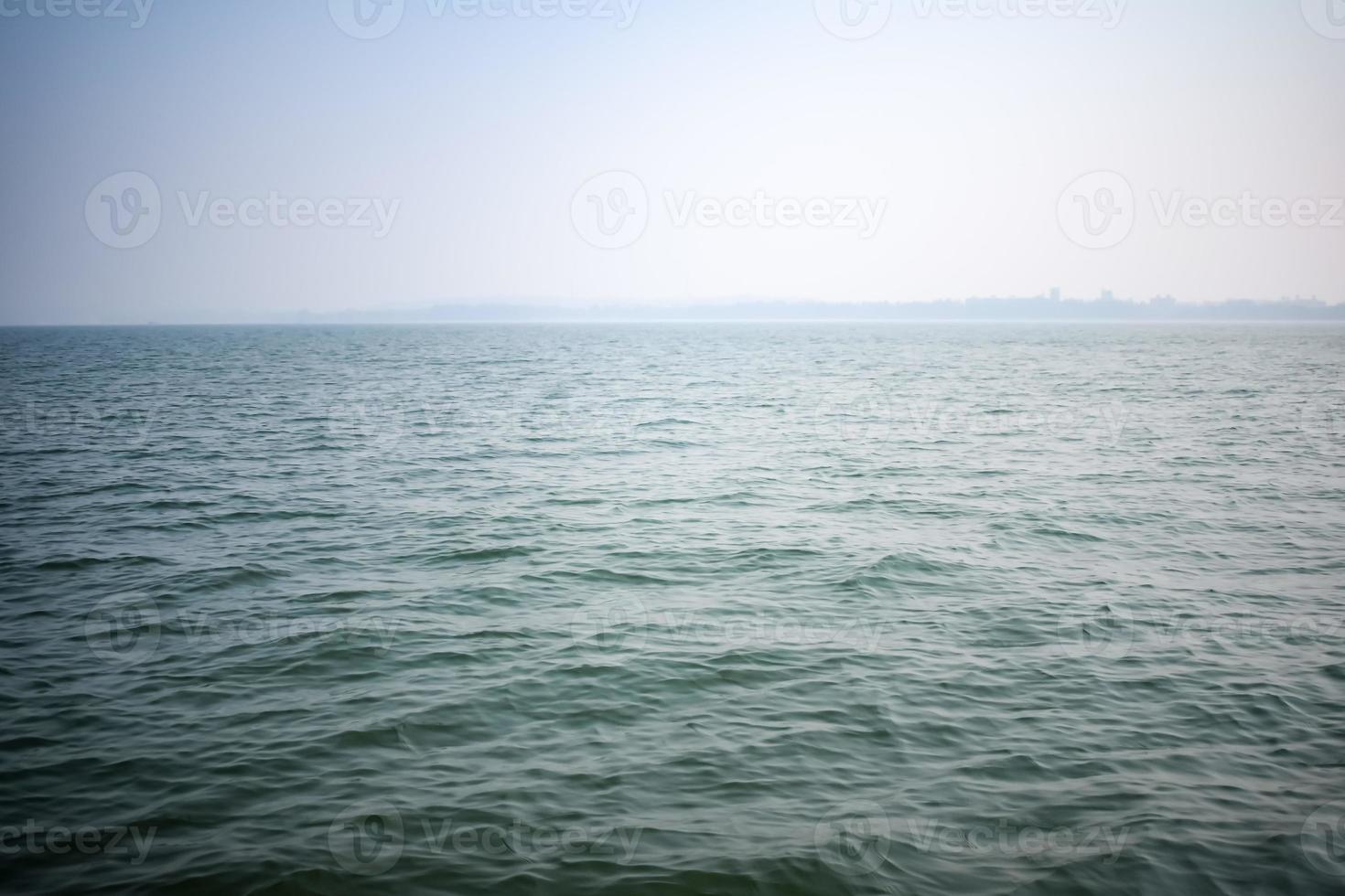 Amazing view of Arabian sea during the day time in Goa, India, Ocean view from wooden boat photo