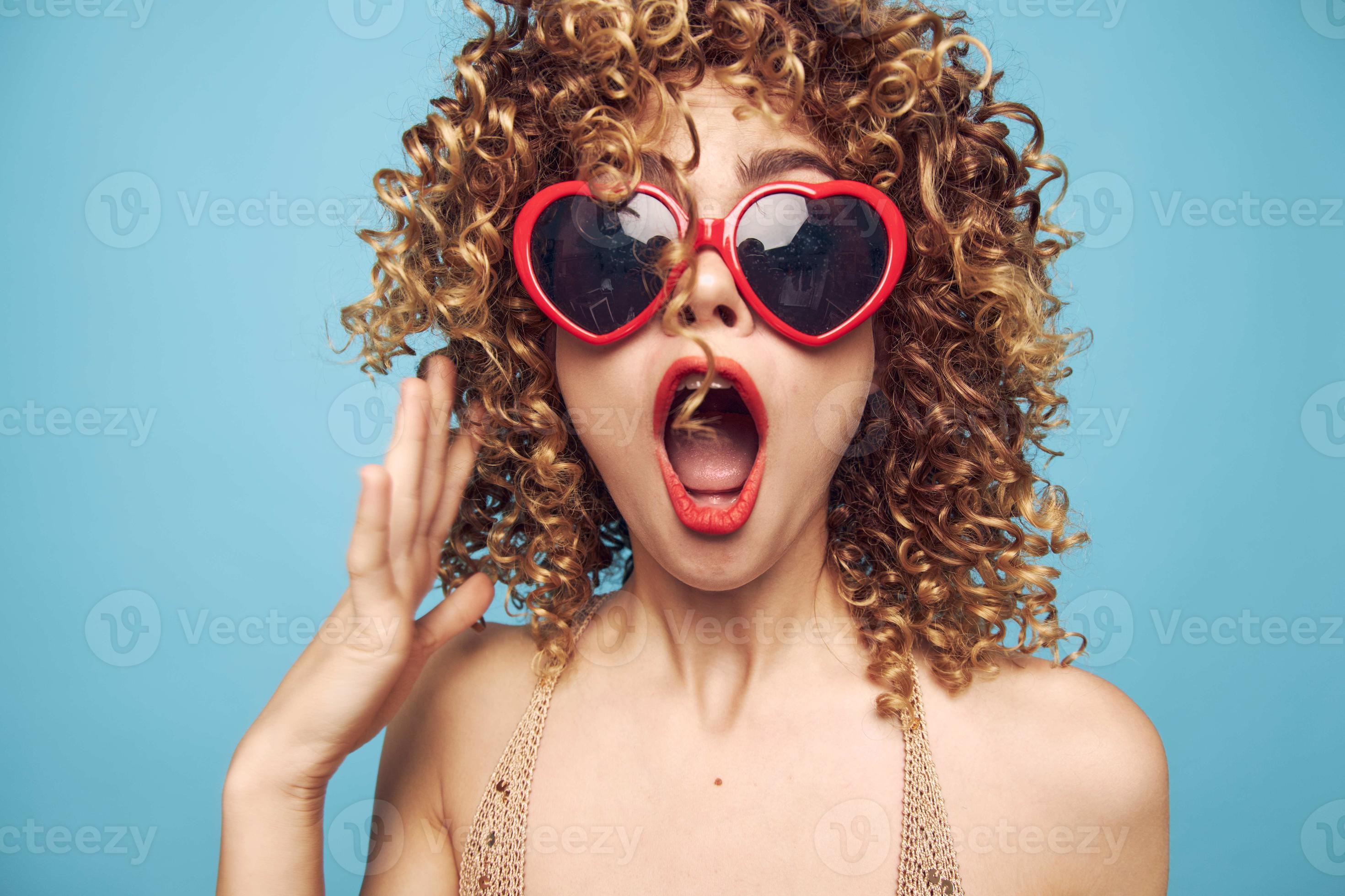 female mouth wide open