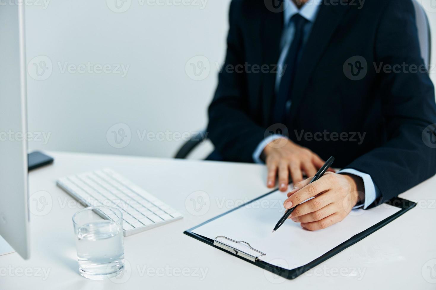 office worker with glasses self-confidence work Lifestyle photo