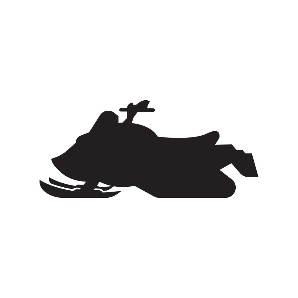 snowmobile simple icon,logo illustration design template vector