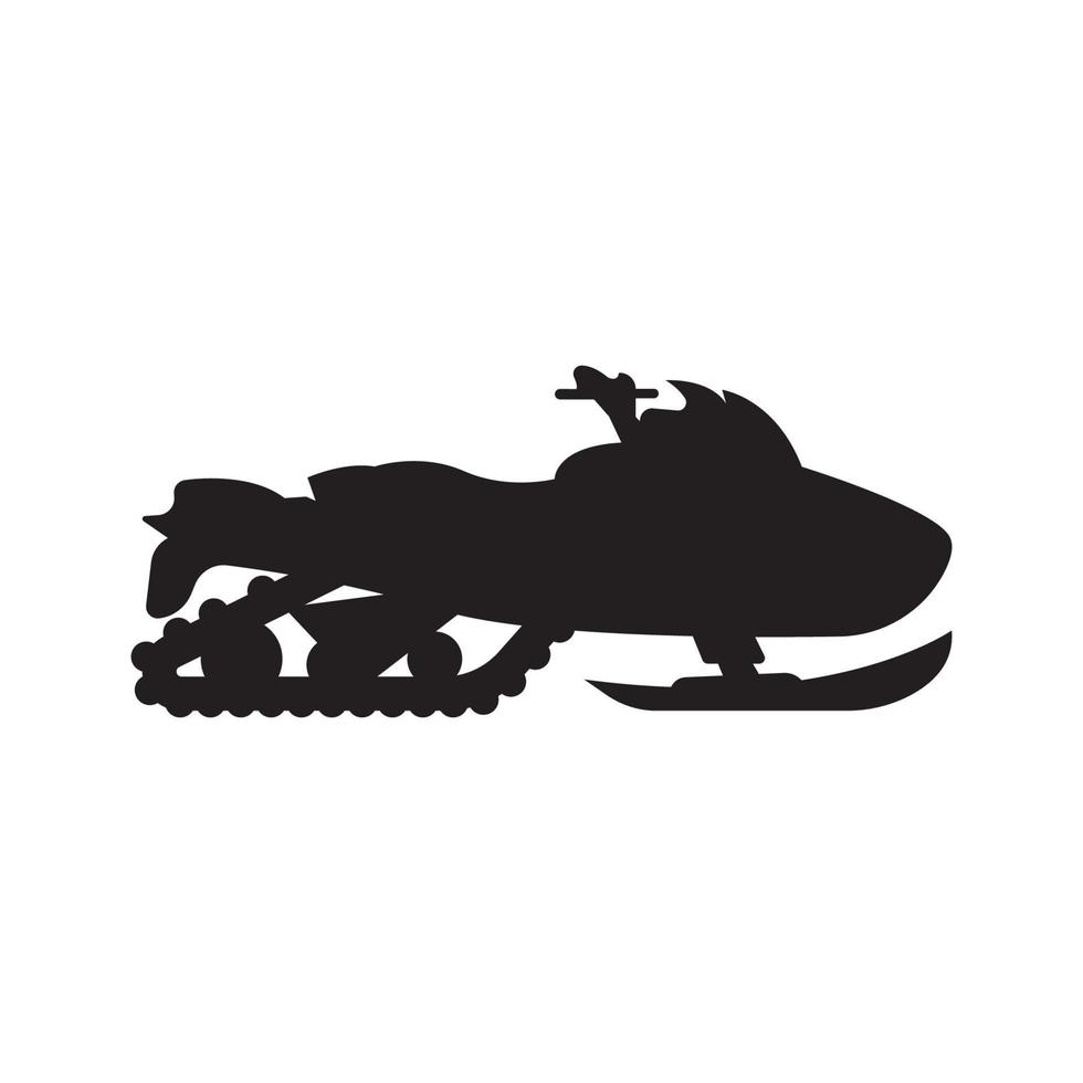 snowmobile simple icon,logo illustration design template vector