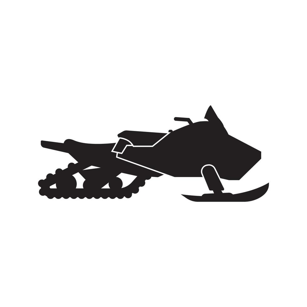 snowmobile simple icon,logo illustration design template vector