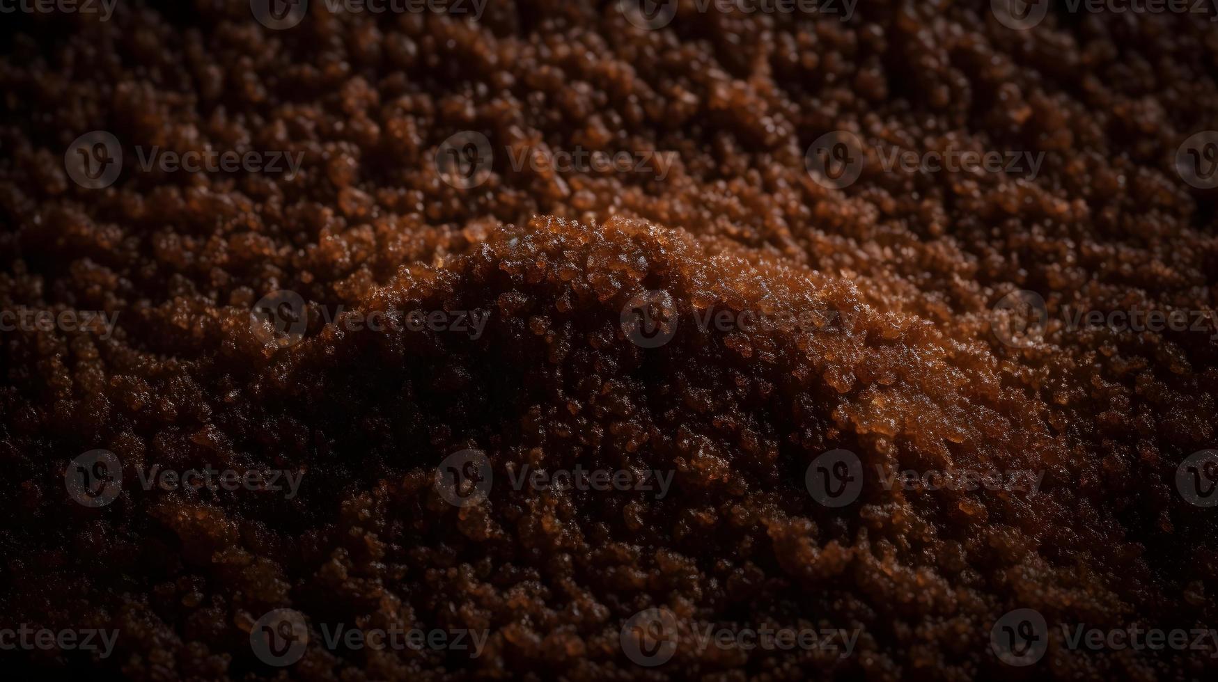 Dark Chocolate Brown Sugar-like Grainy Texture Background photo