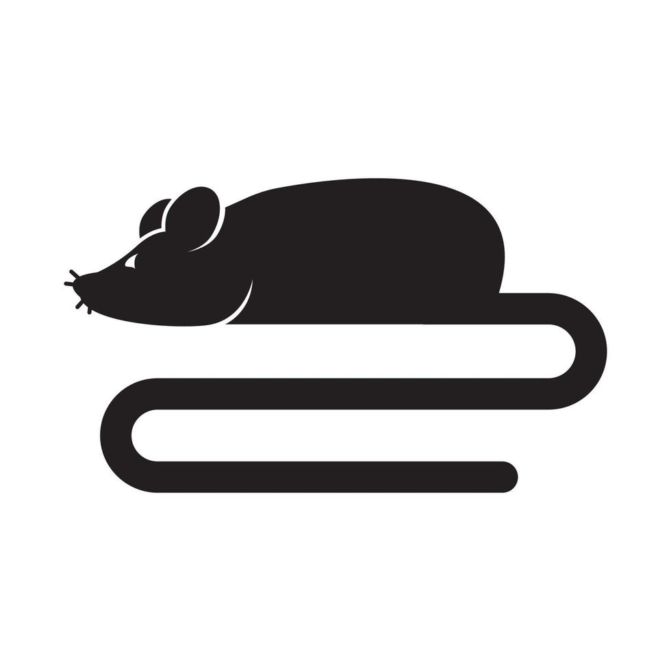 ratón animal símbolo sencillo icono, ilustración diseño modelo vector