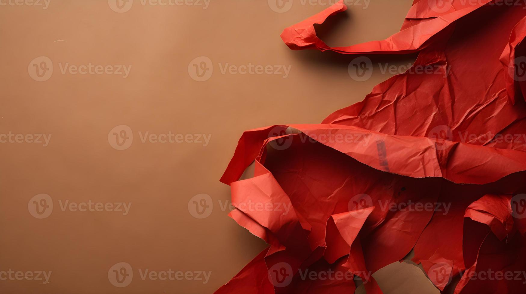 estropeado rojo papel cinta en texturizado cartulina foto