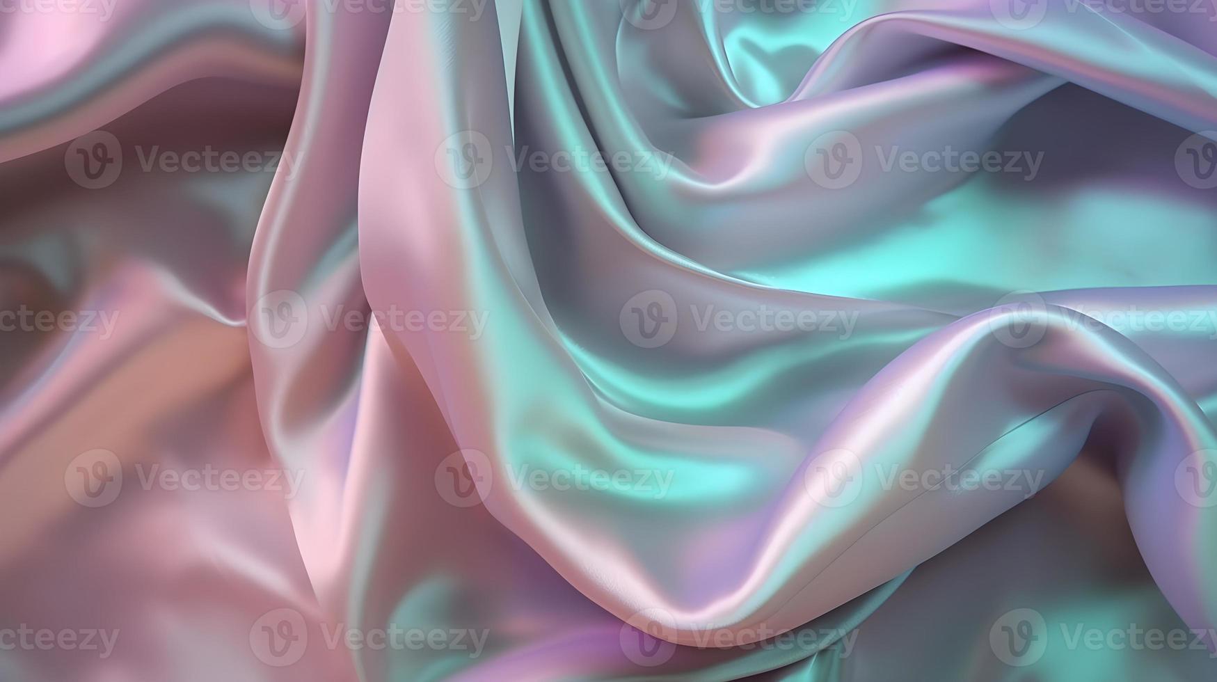 Pastel Iridescent Silk Shiny Fabric Texture photo