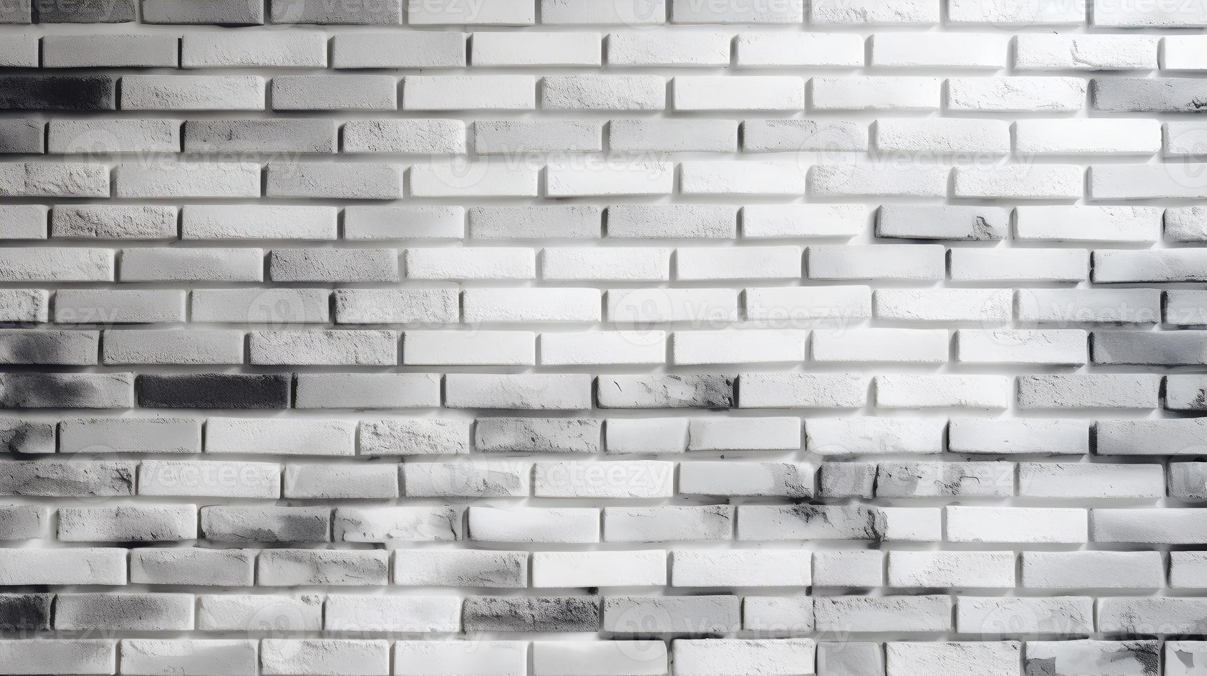 Light Grey Brick Wall Texture Background photo