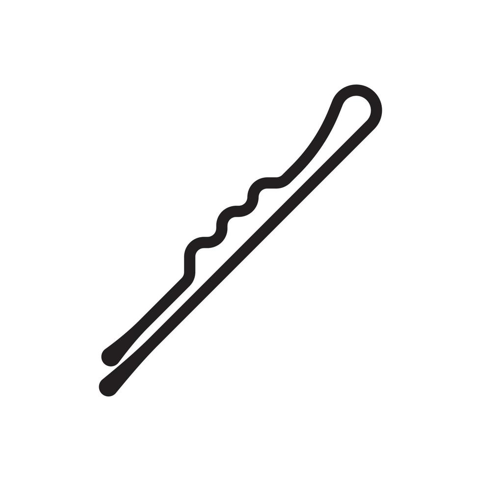 Hair pin symbol icon,logo illustration design template vector